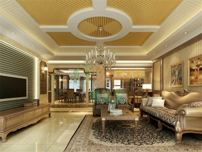 Los paneles de techo suspendidos interior del PVC, techo compuesto