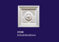 Cuadrado/medallón rectangular del techo del poliuretano del diseño/medallón de la lámpara para los techos