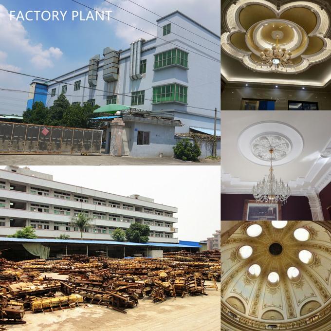 El techo de la forma redonda adorna el medallón, tejas huecos del techo