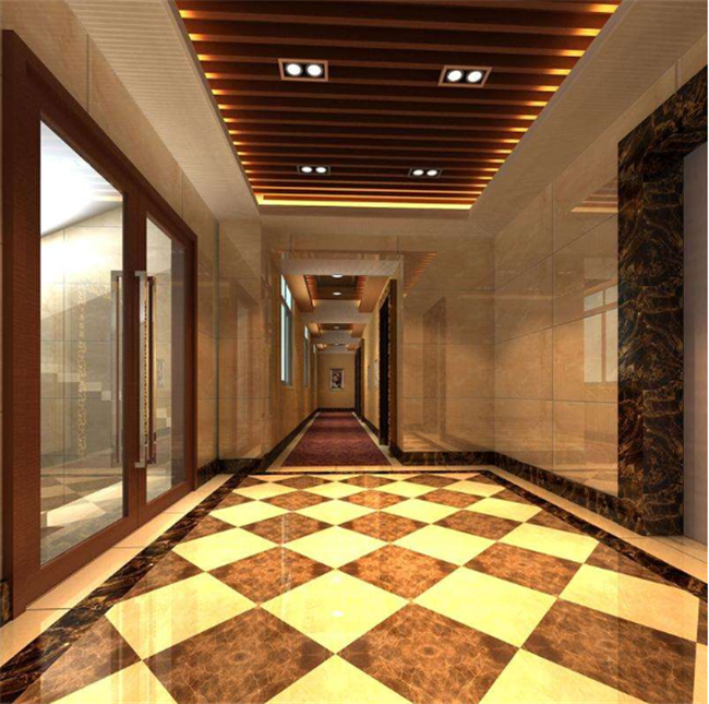 El techo falso insonoro de WPC/del PVC teja el tubo de madera para la