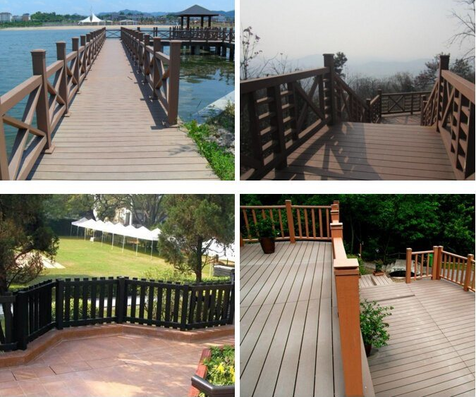 Verja compuesta plástica de la cubierta, instalación fácil de la