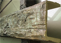 La falsa madera artificial emite el grano de madera para la decoración del techo del jardín