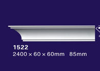 molduras de corona del poliuretano del color del blanco de 2400m m con la característica impermeable/incombustible