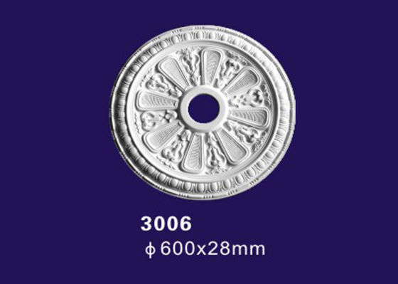 Color blanco que moldea decorativo de la luz de techo del estilo europeo para las luces de techo
