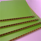 Revestimiento de la pared del PVC del color verde/el panel, tablero compuesto plástico de madera interior