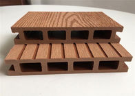 Outdoor Vinyl Wood Plastic Composite Flooring / Decking Hollow Composite Wood