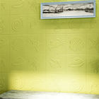 Tablero de los paneles decorativo de pared de la cáscara y del palillo con el pegamento ECO amistoso